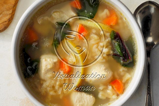 Lemon Chicken & Rice Soup