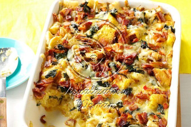 Smoked Gouda & Swiss Chard Strata