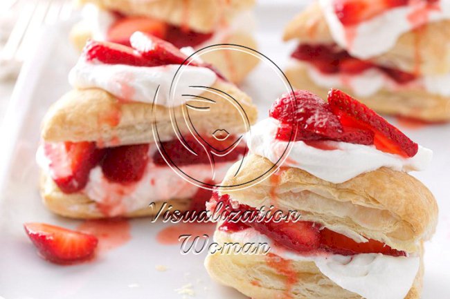 Strawberry Shortcake Puffs