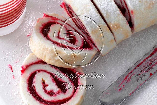 Cranberry Cake Roll