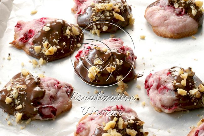 Chocolate-Dipped Cranberry Cookies