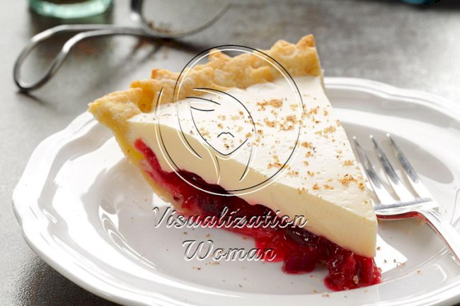 Eggnog Cranberry Pie