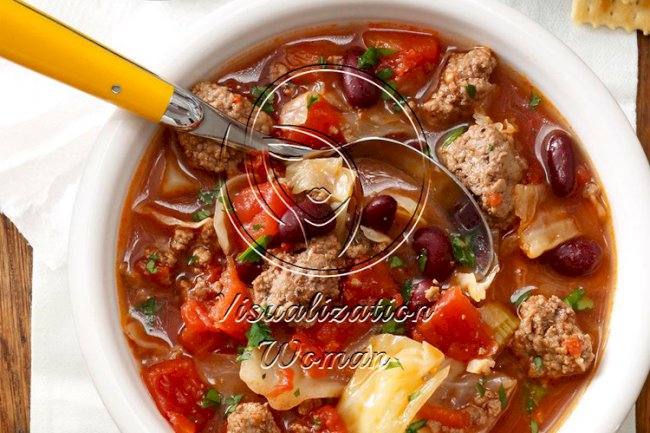 Cabbage and Beef Soup