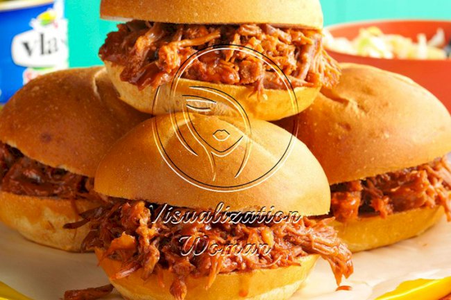 Root Beer Pulled Pork Sandwiches