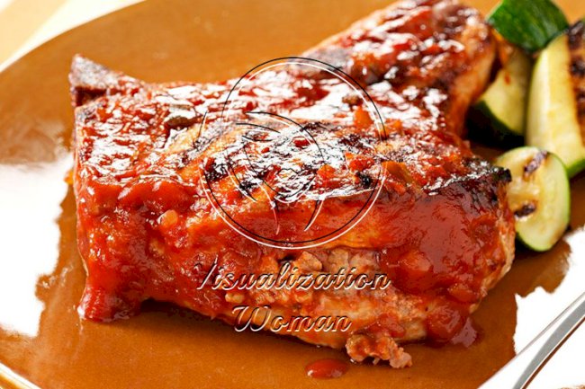 Grilled Stuffed Pork Chops