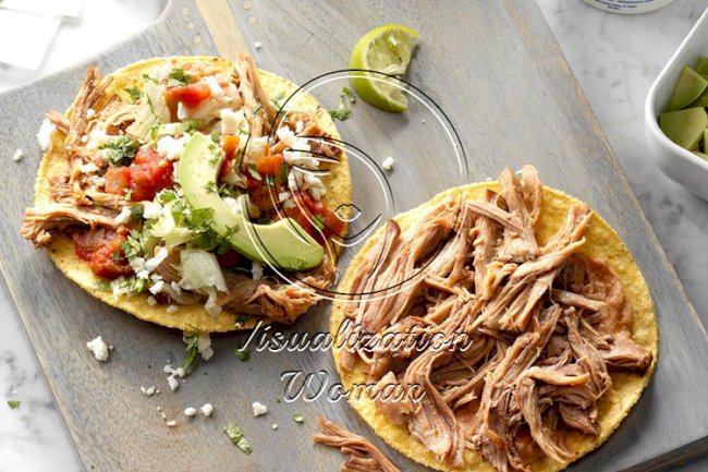 Lime-Chipotle Carnitas Tostadas
