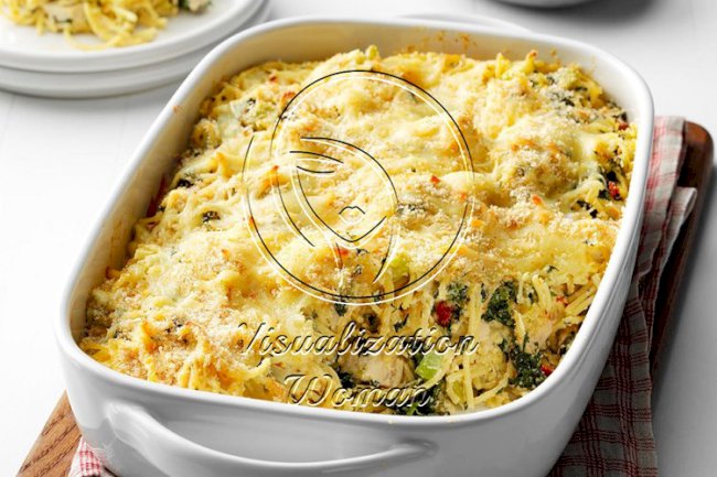 Greek Spaghetti with Chicken