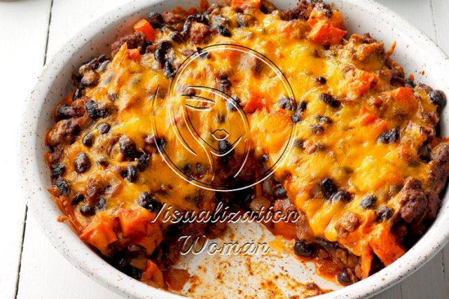 Sweet Potato Enchilada Stack