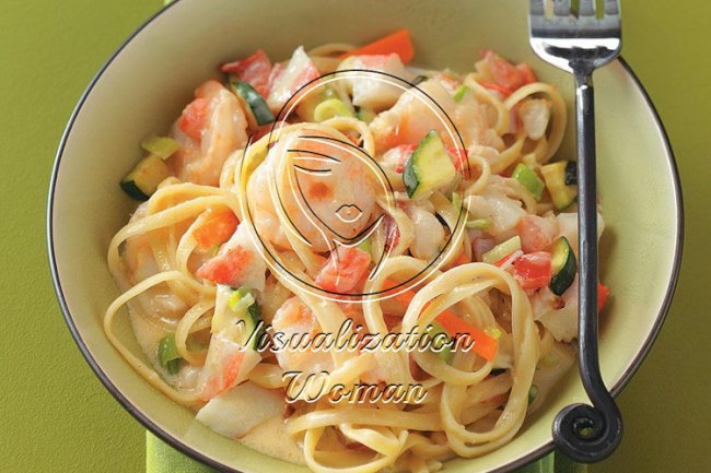 Seafood Pasta Alfredo