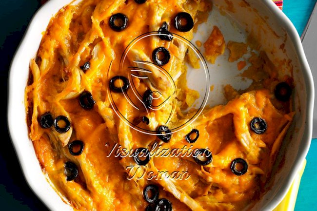 Chicken & Cheese Tortilla Pie