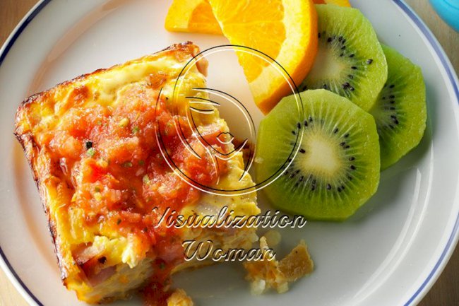 Overnight Ham and Egg Casserole