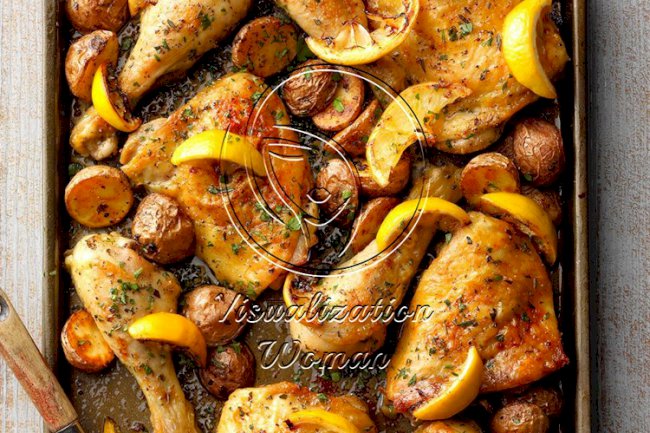 Sheet-Pan Lemon Garlic Chicken