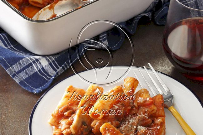 Italian Sausage Rigatoni Bake