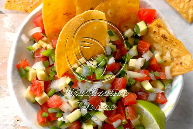 Zucchini Pico de Gallo Salsa