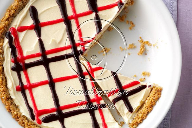 Red, White and Blueberry Ice Cream Pie with Granola Crust