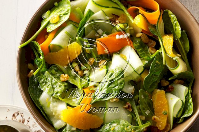 Ribbon Salad with Orange Vinaigrette