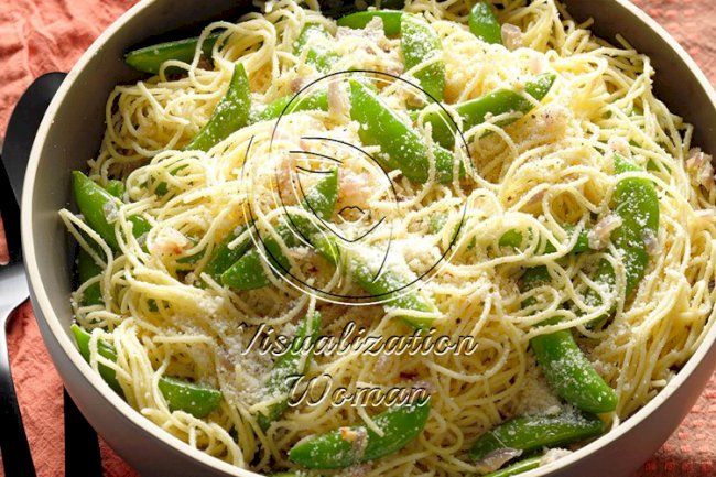 Parmesan Snap Pea Pasta