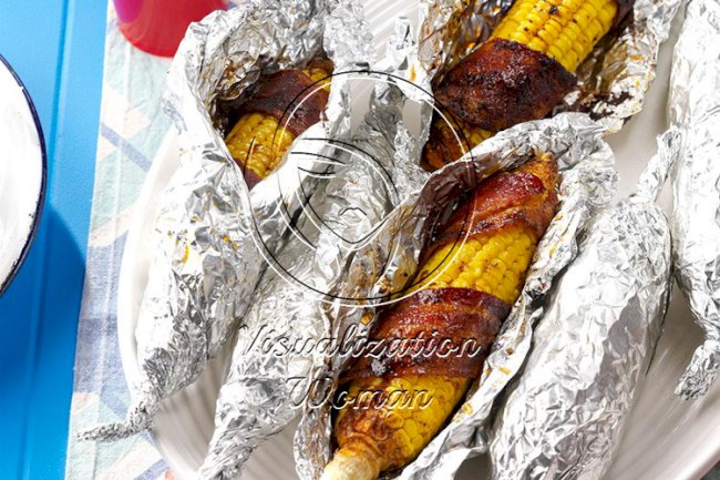 Bacon-Wrapped Corn