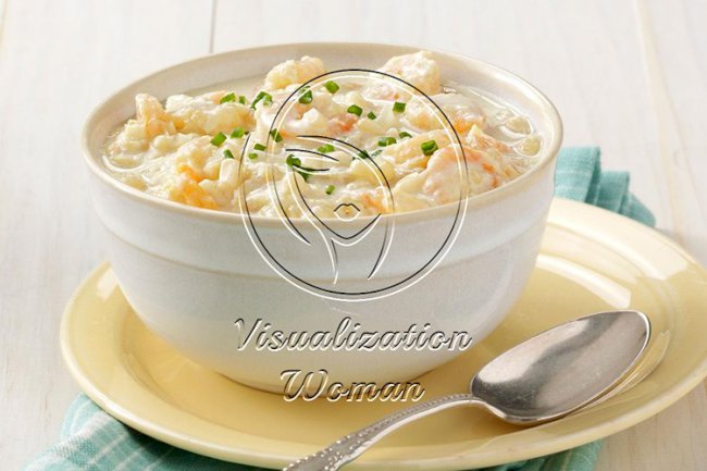 Chilled Corn and Shrimp Soup