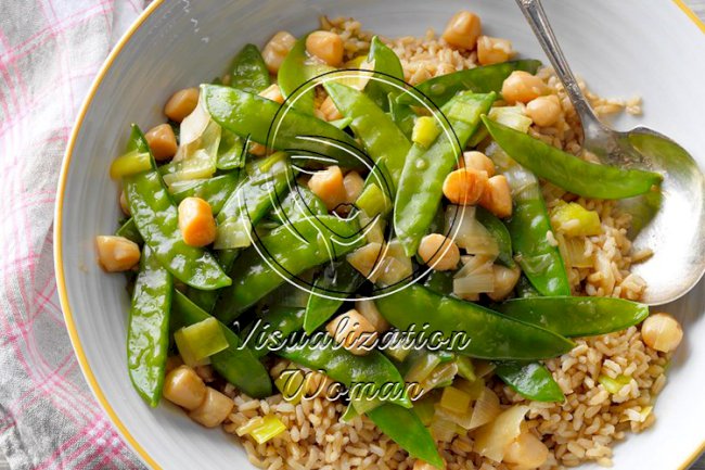 Scallops with Snow Peas