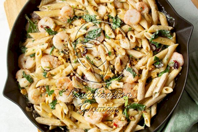 Gorgonzola Shrimp Pasta