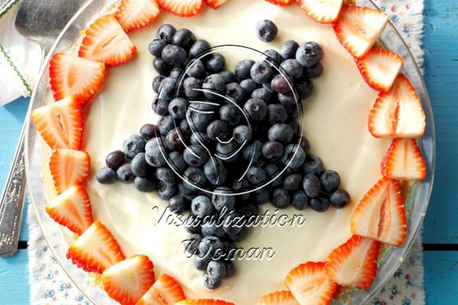 Star-Spangled Lemon Icebox Pie