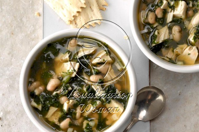 Greens and Beans Turkey Soup