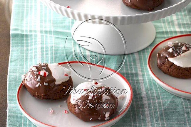 Hot Chocolate Peppermint Cookies