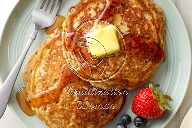 Brown Sugar Oatmeal Pancakes