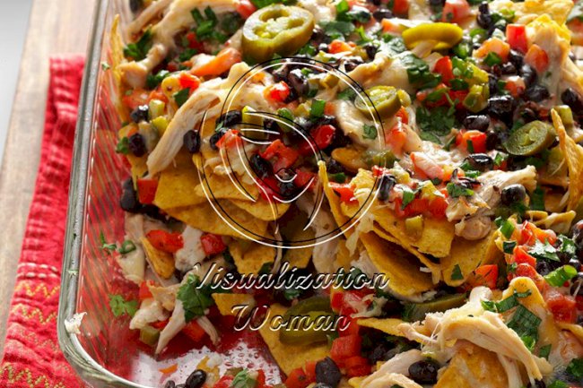 Baked Chicken Nachos