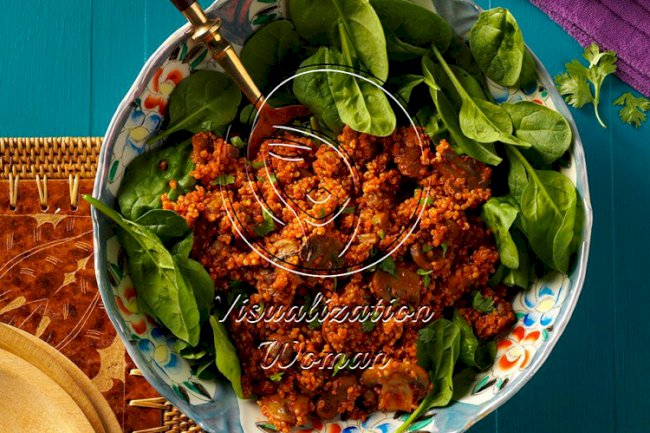 Smoky Quinoa with Mushrooms