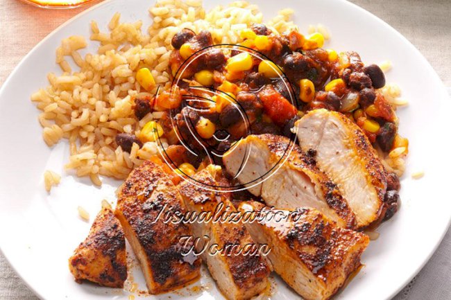 Black Bean Chicken with Rice