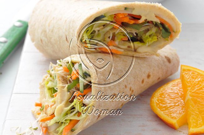 Hummus & Veggie Wrap-Up