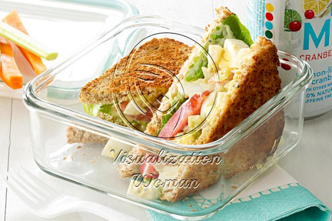 Pesto-Dijon Egg Salad Sandwiches