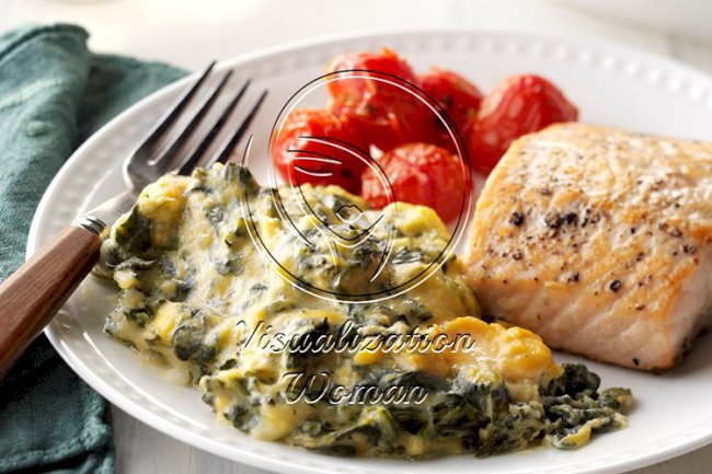 Cheesy Spinach