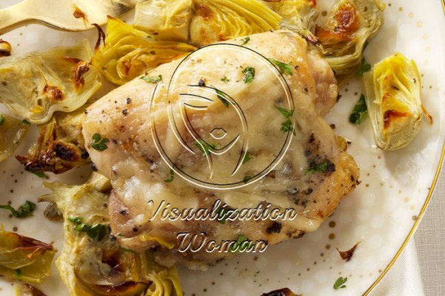 Broiled Chicken & Artichokes