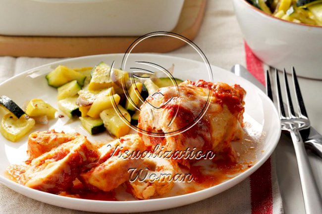 Pizza Chicken Roll-Ups