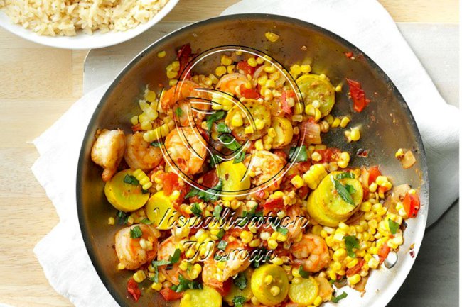Shrimp & Corn Stir-Fry