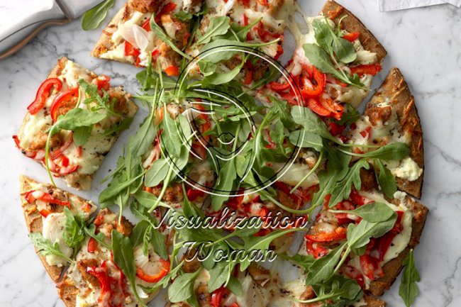Sausage-Topped White Pizza