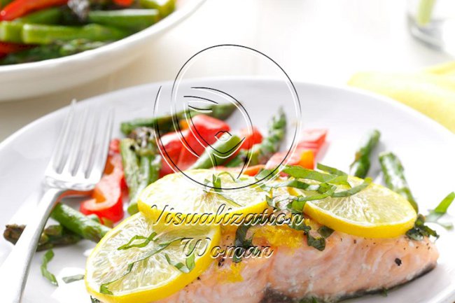 Lemon Salmon with Basil