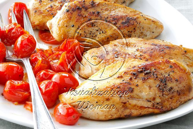 Balsamic Chicken with Roasted Tomatoes