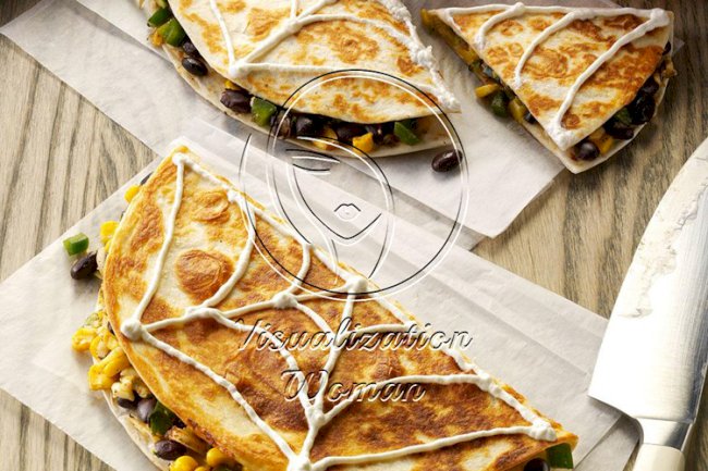 Confetti Corn Quesadillas