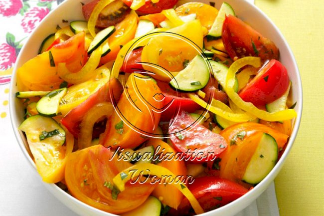 Heirloom Tomato & Zucchini Salad