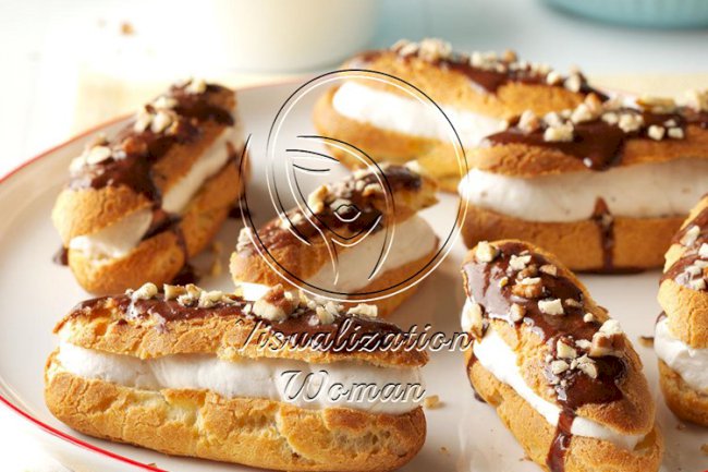 Banana Cream Eclairs
