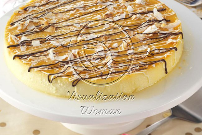 White Chocolate Coconut Flan