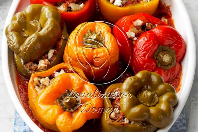 Greek-Style Stuffed Peppers