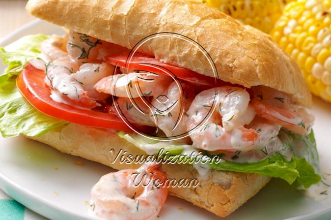 Lemon & Dill Shrimp Sandwiches