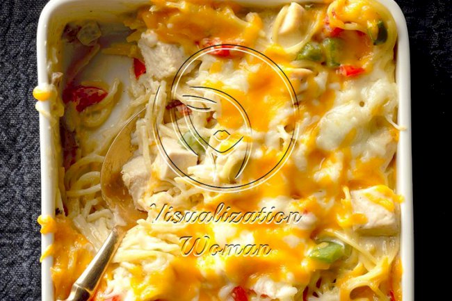 Chicken & Cheese Noodle Bake