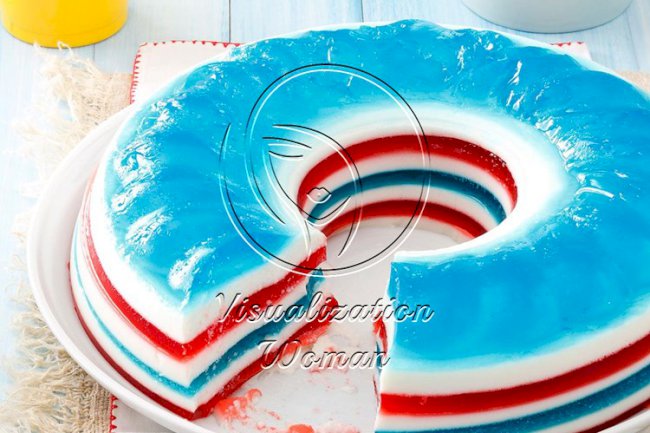 Patriotic Gelatin Salad