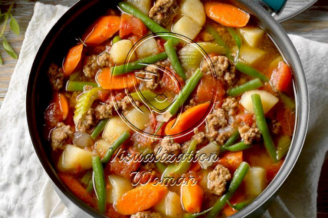 Contest-Winning Hearty Hamburger Soup